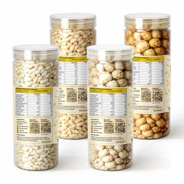 Salty_South_Flavours_|_Puffed_Rice_Classic_Salt_x_1_|_Puffed_Rice_Smoky_South_Twist_x_1_|_Makhana_Classic_Salt_x_1_|_Makhana_Smoky_South_Twist_x_1_|_Pack_of_4