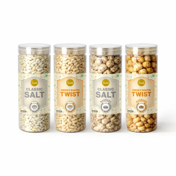 Salty_South_Flavours_|_Puffed_Rice_Classic_Salt_x_1_|_Puffed_Rice_Smoky_South_Twist_x_1_|_Makhana_Classic_Salt_x_1_|_Makhana_Smoky_South_Twist_x_1_|_Pack_of_4