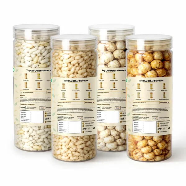 Salty_South_Flavours_|_Puffed_Rice_Classic_Salt_x_1_|_Puffed_Rice_Smoky_South_Twist_x_1_|_Makhana_Classic_Salt_x_1_|_Makhana_Smoky_South_Twist_x_1_|_Pack_of_4