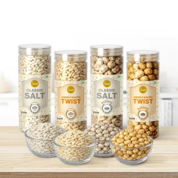 Salty_South_Flavours_|_Puffed_Rice_Classic_Salt_x_1_|_Puffed_Rice_Smoky_South_Twist_x_1_|_Makhana_Classic_Salt_x_1_|_Makhana_Smoky_South_Twist_x_1_|_Pack_of_4