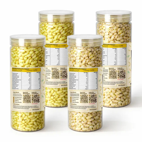 Antioxidant_Flavours_|_Puffed_Rice_Turmeric_Tadka_x_2_|_Puffed_Rice_Black_Pepper_Burst_x_2_|_Pack_of_4