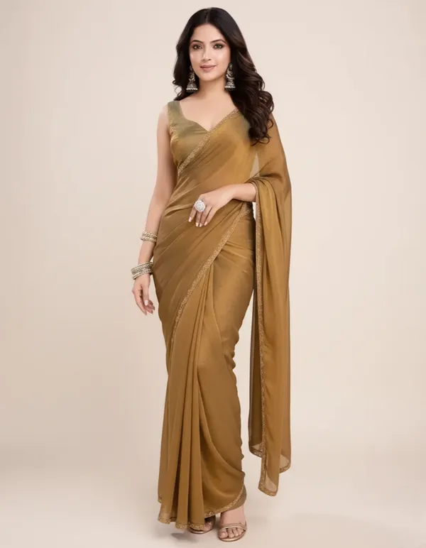 Green_Trendy_Olive_Gold_Soft_Silk_Saree_For_Festive_Wear_For_Women