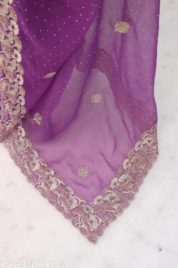 Purple_Embroidered_Party_Wear_Shimmer_Saree_With_Blouse_For_Women