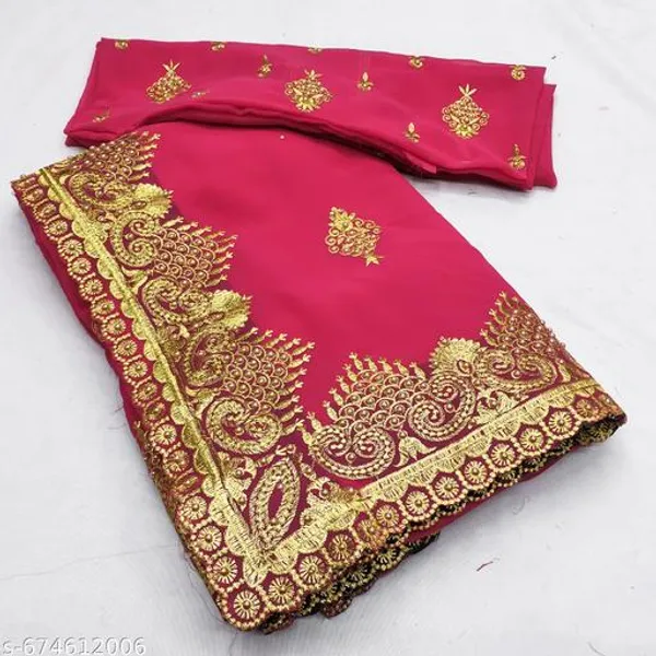 Pink_Embroidered_Bollywood_Georgette_Saree_For_Women