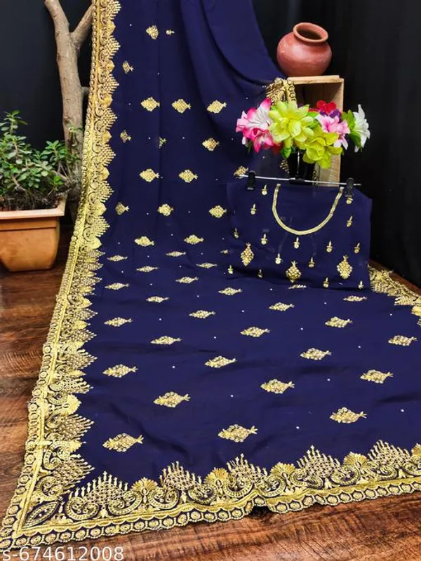 Blue_Embroidered_Bollywood_Georgette_Saree_For_Women