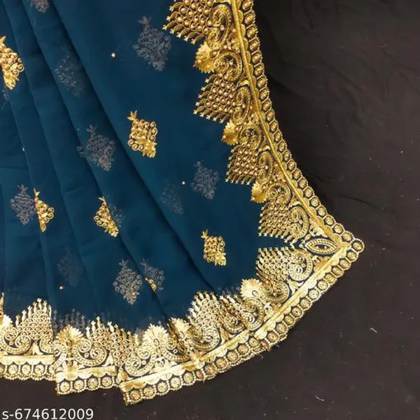 Navy_Blue_Embroidered_Bollywood_Georgette_Saree_For_Women