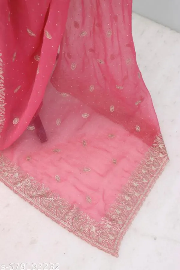 Pink_Embroidered_Party_Wear_Shimmer_Saree_With_Blouse_For_Women