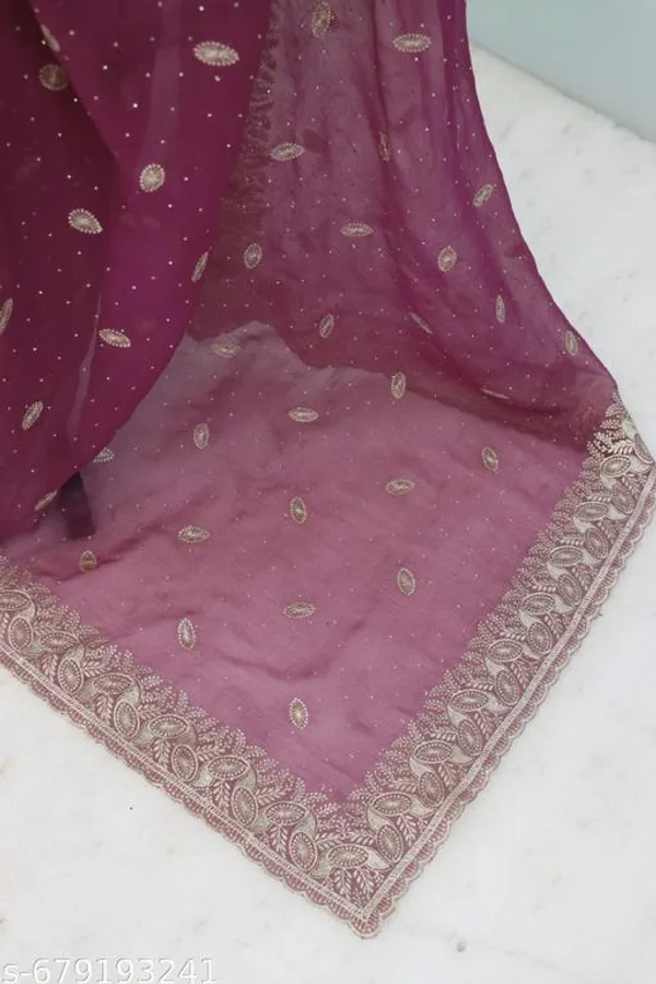 Purple_Embroidered_Party_Wear_Shimmer_Saree_With_Blouse_For_Women