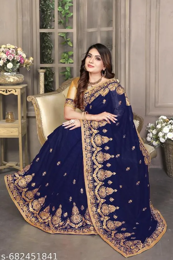 Blue_S_Embroidered_Fancy_Saree_For_Women