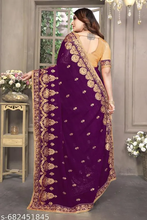 Purple_S_Embroidered_Fancy_Saree_For_Women