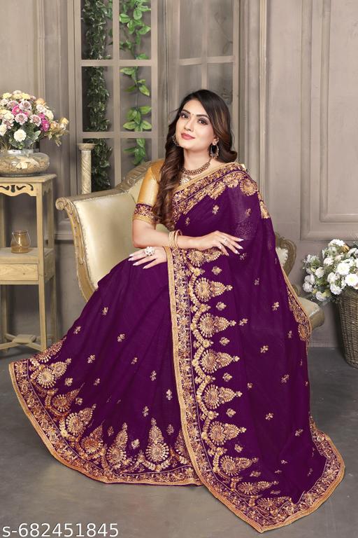 Purple_S_Embroidered_Fancy_Saree_For_Women
