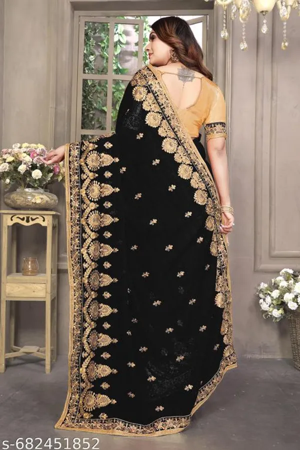 Black_S_Embroidered_Fancy_Saree_For_Women