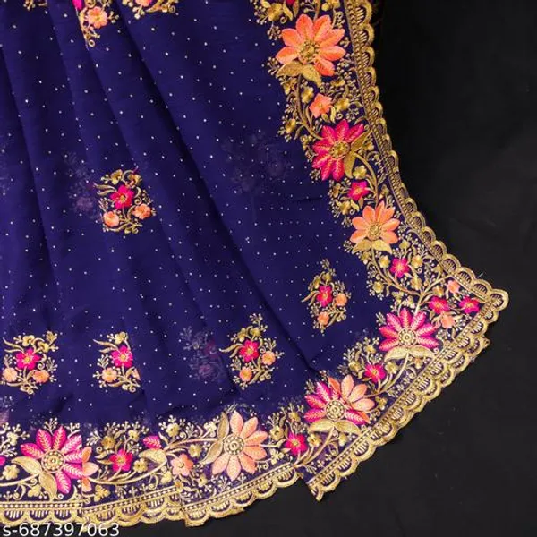 Blue_Embroidered_Bollywood_Saree_For_Women