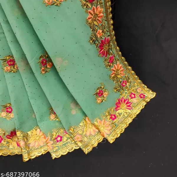 Light_Green_Embroidered_Bollywood_Saree_For_Women