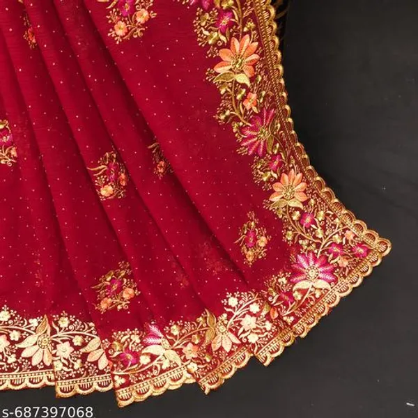 Red_Embroidered_Bollywood_Saree_For_Women
