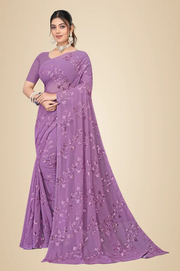 Onion_Elegant_Design_Chandra_Mukhi_Georgette_Saree_For_Women