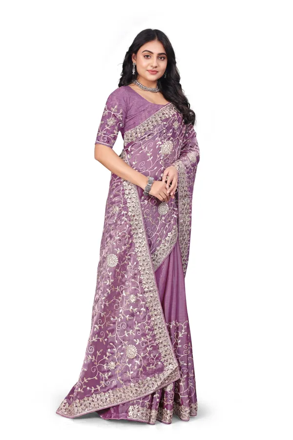Lavender_Elegant_Design_Kasturi_Georgette_Saree_For_Women