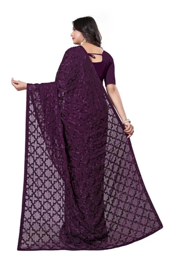 Wine_Elegant_Design_Georgette_Saree_For_Women