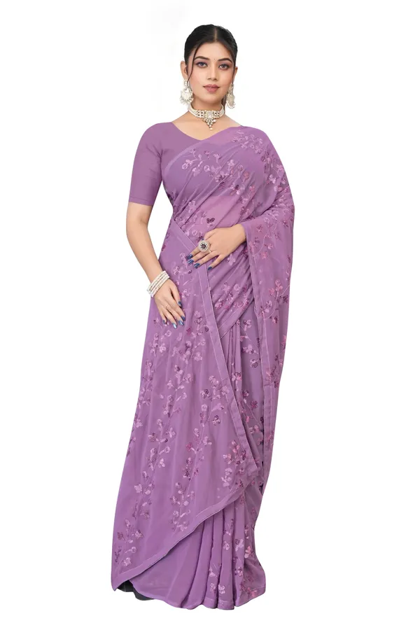 Onion_Elegant_Design_Chandra_Mukhi_Georgette_Saree_For_Women