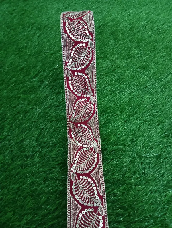 Rani_And_Silver_Elegant_Design_Saree_Lace_For_Women