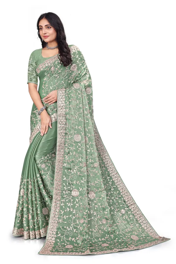 Pista_Elegant_Design_Kasturi_Georgette_Saree_For_Women