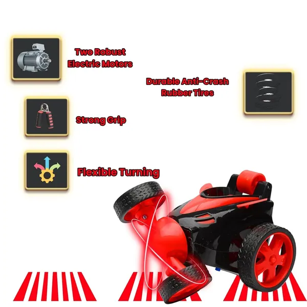 TurboFlip_360°_Rechargeable_Stunt_Car™_Flip•Spins•Action