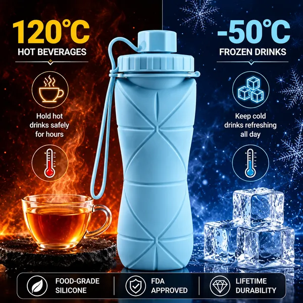 FlexSip_600ml_Foldable_Silicone_Water_Bottle