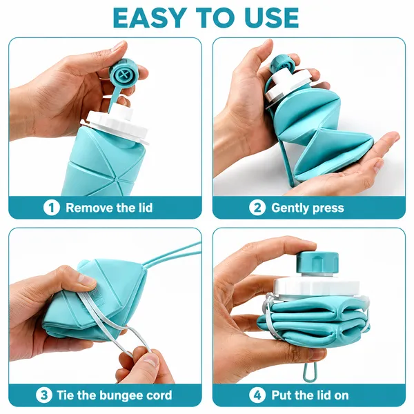 FlexSip_600ml_Foldable_Silicone_Water_Bottle