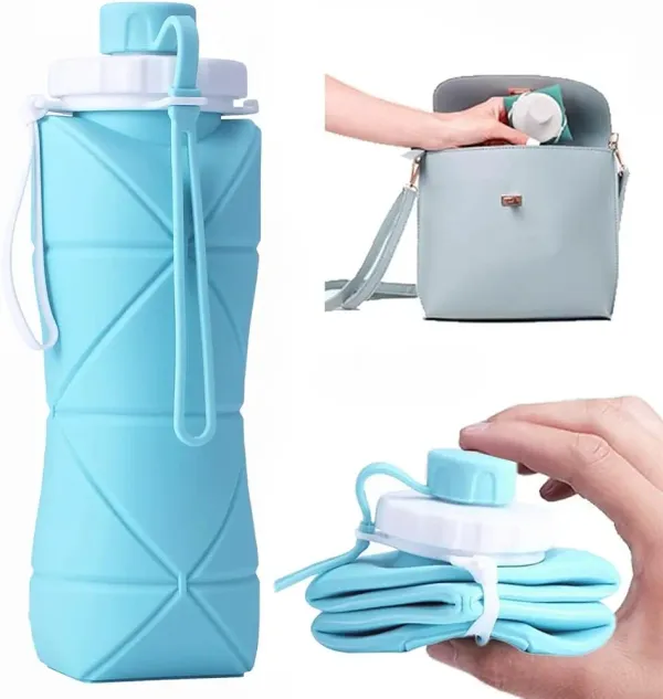 FlexSip_600ml_Foldable_Silicone_Water_Bottle