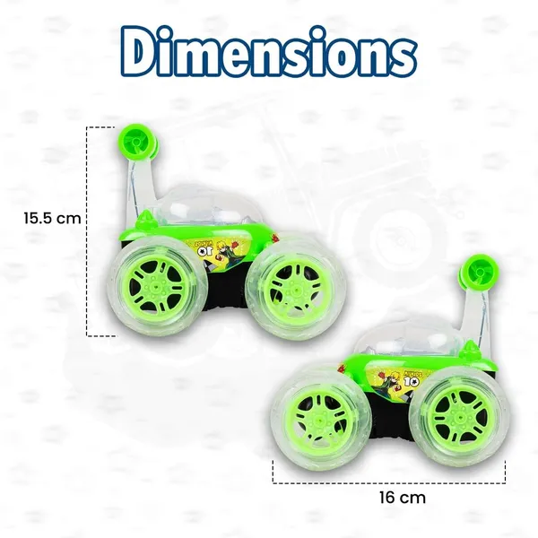 TurboFlip_360°_Rechargeable_Stunt_Car™_Flip•Spins•Action•Big_Size