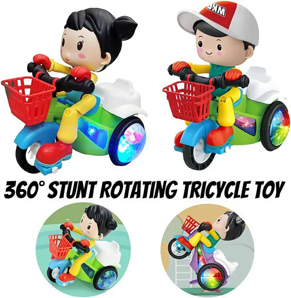 TwinkleSpin_360°_Stunt_Ride-On_Tricycle_for_Girls_–_LED_Light-Up_Ride