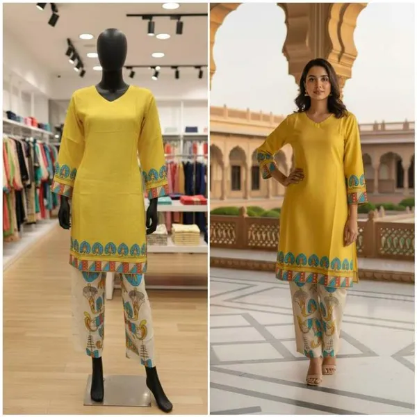 Mustard_Premium_Imported_Rayon_Co-Ord_Set_For_Women