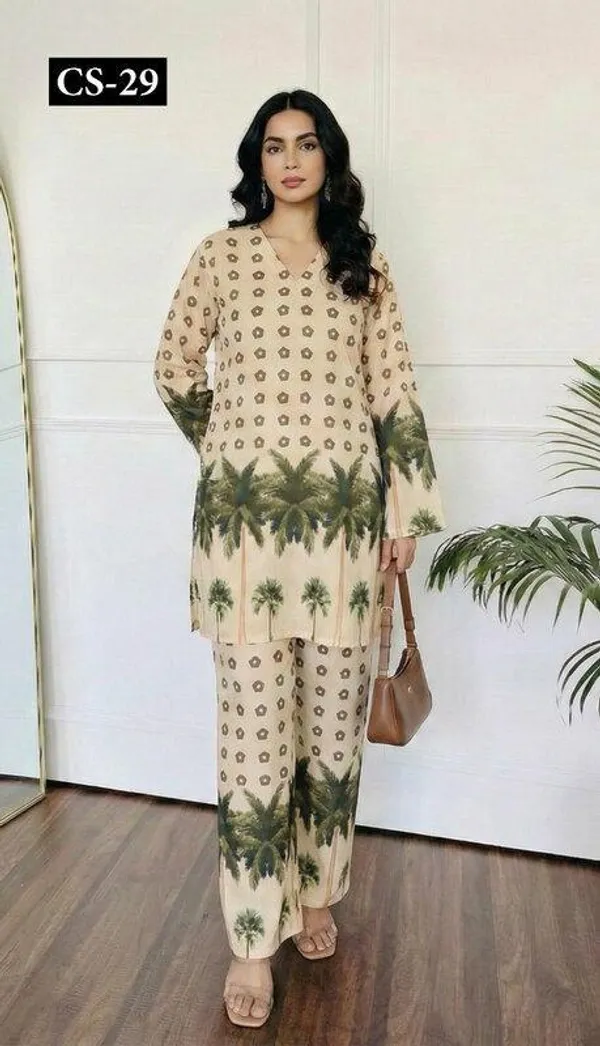 Beige_And_Green_Premium_Imported_Rayon_Co-Ord_Set_For_Women
