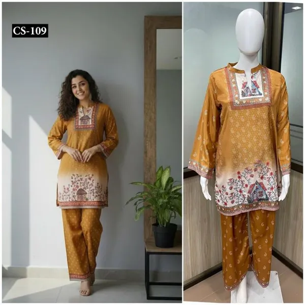 Mustard_Premium_Japanese_Crepe_Co-Ord_Set_For_Women