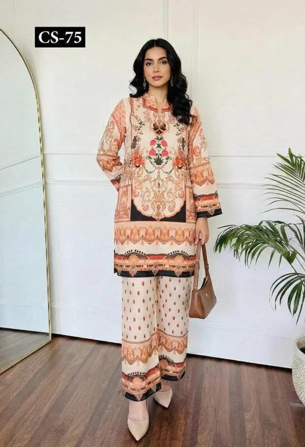 Peach_Premium_Japanese_Crepe_Co-Ord_Set_For_Women