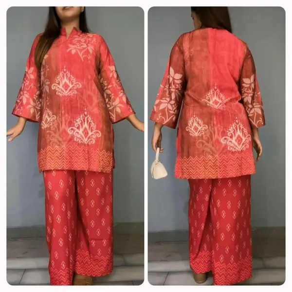 Red_Premium_Japanese_Crepe_Co-Ord_Set_For_Women