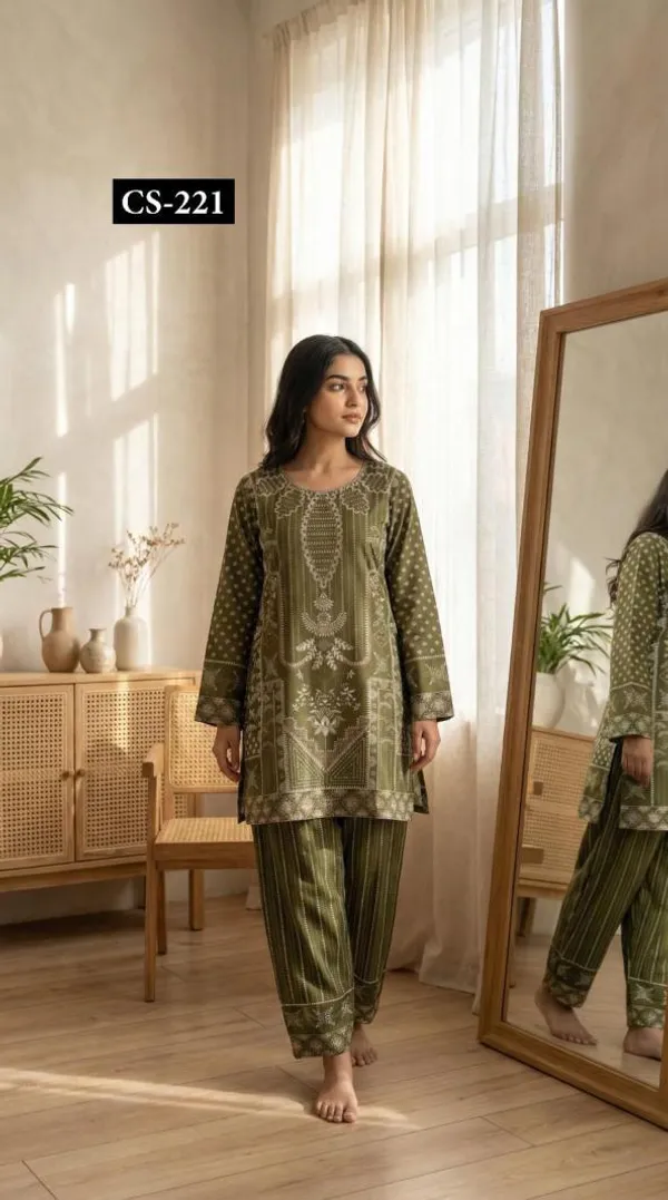 Olive_Green_Premium_Imported_Rayon_Co-Ord_Set_For_Women