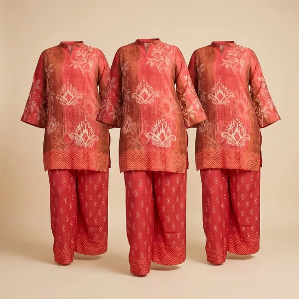 Red_Premium_Japanese_Crepe_Co-Ord_Set_For_Women