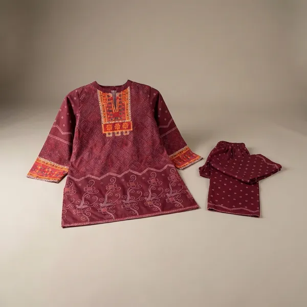Maroon_Premium_Imported_Rayon_Co-Ord_Set_For_Women