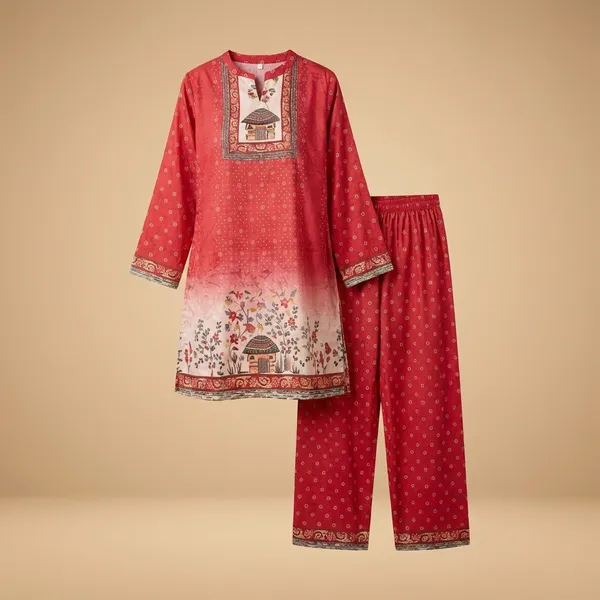 Red_Premium_Imported_Rayon_Co-Ord_Set_For_Women