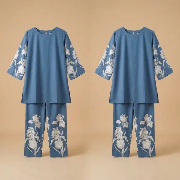 Blue_Premium_Rayon_Co-Ord_Set_For_Women