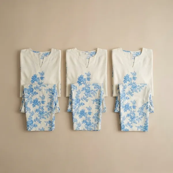 Blue_White_Premium_Rayon_Co-Ord_Set_For_Women