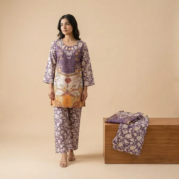Purple_Premium_Imported_Rayon_Co-Ord_Set_For_Women