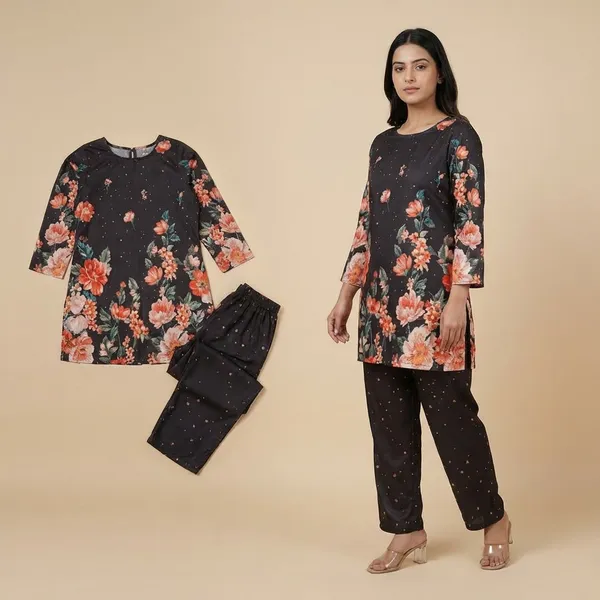 Black_With_Orange_Premium_Japanese_Crepe_Co-Ord_Set_For_Women