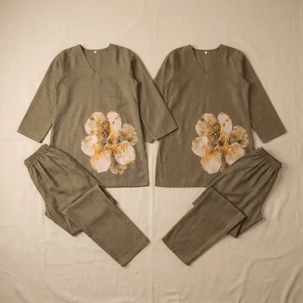 Beige_Floral_Premium_Imported_Rayon_Co-Ord_Set_For_Women