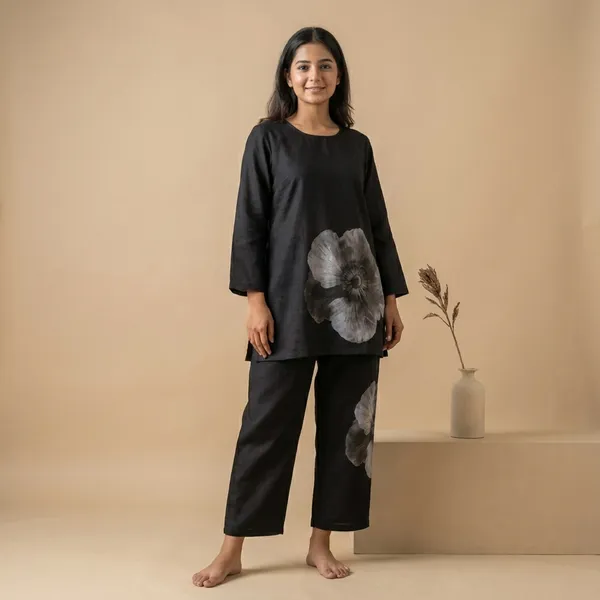 Black_Premium_Imported_Rayon_Co-Ord_Set_For_Women