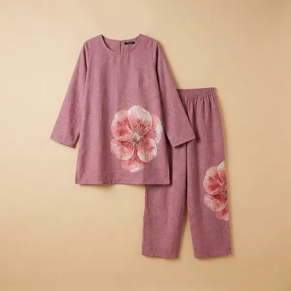 Pink_Premium_Imported_Rayon_Co-Ord_Set_For_Women
