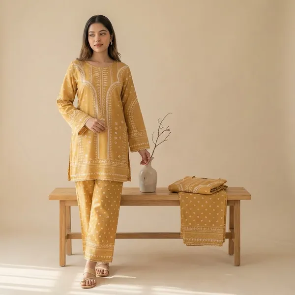 Mustard_Yellow_Premium_Imported_Rayon_Co-Ord_Set_For_Women