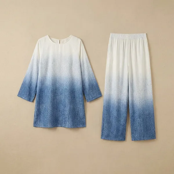 White_And_Blue_Premium_Imported_Rayon_Co-Ord_Set_For_Women
