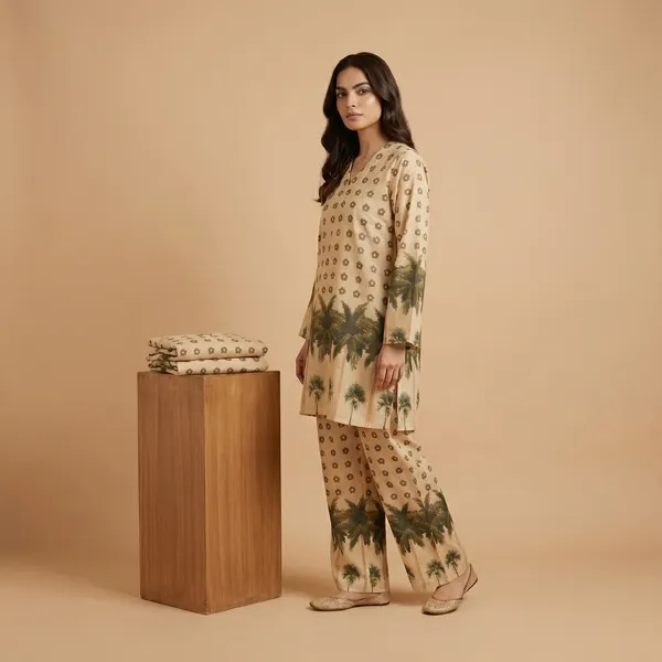 Beige_And_Green_Premium_Imported_Rayon_Co-Ord_Set_For_Women
